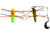 Betts Spin Grunts Grub Lure, Black Stripe/Chartreuse/Orange, 1/16oz, 1 1/4in, 022GRRL-29N