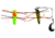 Betts Spin Grunts Grub Lure, Black Stripe/Chartreuse/Orange, 1/32oz, 1in, 021GRRL-29N