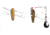 Betts Spin Grunts Grub Lure, Cricket/Black Legs, 1/32oz, 1in, 021GRRL-49N
