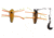 Betts Spin Grunts Grub Lure, Orange Crawfish Glitter, 1/32oz, 1in, 021GRRL-44N