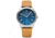 Bia Suffragette Watches, Blue Dial, Tan Strap, Steel, One Size, B1004