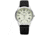 Bia Suffragette Watches, Ivory Dial, Black Strap, Steel, One Size, B1019