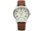 Bia Suffragette Watches, Ivory Dial, Brown Strap, Steel, One Size, B1020