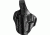 Bianchi 77 Piranha Leather Belt Holster Plain Black, Left Hand 