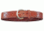 Bianchi B9 Fancy Stitched Belt - Plain Tan/Suede, Brass Buckle, Waist Size 36in, 12291