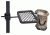 Big Game Treestands Accessory Shelf, includes 1-Drink Holder Ring, 1-Accessory Hook, Black/Camo CR71-V