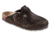 Birkenstock Boston Suede Soft Footbed Sandal - Womens-Mocha-Medium-39
