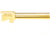 Bishop Defense Match Grade Pistol Barrel, Glock 17, 9mm, 4.49 in, 1-10 Twist, Gold, BDBLG17GLD