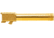 Bishop Defense Threaded Match Grade Pistol Barrel, Glock 19, 9mm, 4.52 in, 1-10 Twist, Gold, BDBLTG19GLD