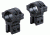 Model 263 1in Long Double Strap Dovetail Rings,High,Matte Black