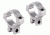Model 303 0.6in Long Dovetail Rings,Low,Silver