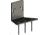 Blac-Rac 4130-M Pump Shotgun Rack w/Lock, Black/Gray, Small, 4130-M