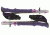 Black Diamond W's Ultra Mtn Fl Z-poles 110cm BD11213400001101