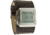 Black Dice Cash Men's Watch - SS Case, Brown Leather Strap BLABD-004-02