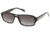 Black Forever 621 Sunglasses - Shiny Black Frames-Silver Trim-Grey Gradient Lenses