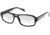 Black Forever BK621 Prescription Eyeglasses - Shiny Black Silver Trim