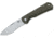 Black Fox Ciol Folding Knife, 2.76in, 440C, Micarta Green Handle, 01FX891