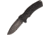 Black Fox Kuma Lockback Black Folding Knife,3.25in,Drop Point,Black G10 Handle BF704
