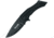 Black Fox Munin Linerlock Black Folding Knife, 3.25 black stonewash finish 440C stainless blade, Black G10 handle, 01FX860
