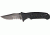 Black Fox Tactical Linerlock Fold Knife 4in, SS assisted opening partially serrated clip, Grooved black G-10 Handle BF114TS