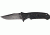 Black Fox Tactical Linerlock Fold Knife 4in, SS assisted opening standard edge clip blad, Grooved black G-10 Handle BF114T