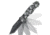 Black Legion Green-Eyed Skull Assisted Open Folding Knife,4.75in Closed Stonewash Blade,Aluminum Handle BV176