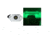 Black Oak LED Rock Accent LED Light, White Housing, Green, MAL-G