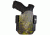 Black Rhino Concealment Tactical Carrier OWB Holster System w/ Light Holster - FN, Model FNS 9 Compact, Left Handed Shooter, Cant 0 Degrees, Kryptek Mandrake, 191204306224