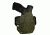 Black Rhino Concealment Tactical Carry Holster System / FN, Model FNX Tactical 45, Left Handed Shooter, Cant 0 Degrees, Carbon Fiber OD Green, 191204898590