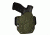 Black Rhino Concealment Tactical Carrier OWB Holster System w/ Light Holster - FN, Model FNS 9 Compact, Left Handed Shooter, Cant 0 Degrees, Olive Drab, 191204306293