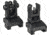 BlackHawk Hybrid Folding Top Mounted Deployable Front and Rear Sight, Black, 71BU05BK