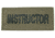 Blackhawk Instructor Patch, Black on Green, 90IN02BG
