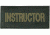 Blackhawk Instructor Patches, Green on Black