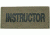 Blackhawk 90IN02WB Instructor Patch, Black on Green