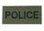 Blackhawk Police Patch, Black on Green