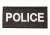Blackhawk Police Patch, White on Black