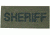 Blackhawk Sheriff Patch - Black on Green 90IN06BG