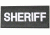 Blackhawk Sheriff Patch - White on Black 90IN06WB