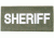 Blackhawk Sheriff Patch - White on Green 90IN06WG