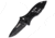 BlackHawk Small Button Lock Folding Knife, 3.25in, D2 Tool Steel, Plain Edge, Reinforced Nylon w/ 420J Stainless Steel Liners Handle, Black, BH15M201BK