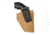 BlackHawk Suede Leather Angle Adjustable ISP Holster for 2in 5-shot Revolver Right Hand 421801BN-R