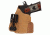 Blackhawk Leather Tuckable Holster, Brown, 2in 5 Shot Revolver, Right Hand - 421601BN-R