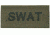 Blackhawk! SWAT Patch, Black on Green