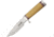 Blackjack Classic Model 124 Antique Ivor Fixed Blade Knife, 7in, A2 Tool Steel, Drop Point, Antique Ivory, Micarta Handle BCB124AM