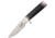 Blackjack Classic Model 124 Black Canvas Fixed Blade Knife, 7in, A2 Tool Steel, Drop Point, Black, Canvas Micarta Handle BCB124BM