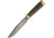 Blackjack Classic Model 7 Damascus Green Fixed Blade Knife, 6.75in, Damascus Steel, Standard Edge, Green, Canvas Micarta Handle BCB7DMGC