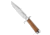 Blackjack Knives BlackJack Knives Classic Model 7 Fixed Blade Knife 7" Satin, Brown, A2, adult, BHQ-16925