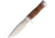 Blackjack Model 125 Commando Leather Fixed Blade Knife, 9.5in, 5in, A2 Tool Steel, Standard Edge, Satin, Stacked Leather Handle BCB125LCOM