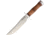 Blackjack Model 3 Fighter Commando Fixed Blade Knife, 7in, A2 Tool Steel, Standard Edge, Satin, Stacked Leather Handle BCB37SLCOM