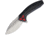 Bladerunners Systems Apache Framelock Folding Knife, 3in Stonewash SS Blade, Black Aluminum Handle, Pocket Clip, Black Synthetic Zippered Storage Case, APACHEBK